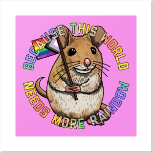 More Rainbow Mouse Posters and Art